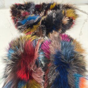 Jocelyn Fox Fur Mittens and Infinity Scarf (Like NEW!)